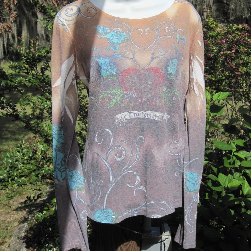 Long sleeve T shirt top Roper Ladies Medium